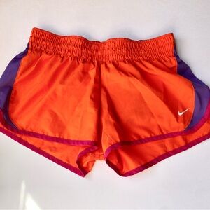 Women's Nike Dri-Fit Orange and Purple Shorts